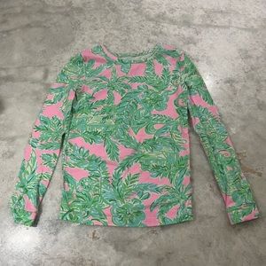 Lilly Pulitzer PJ set size 8. EUC… worn once. Pink, green, aqua